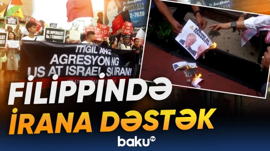 Manilada İrana dəstək mitinqi təşkil edildi