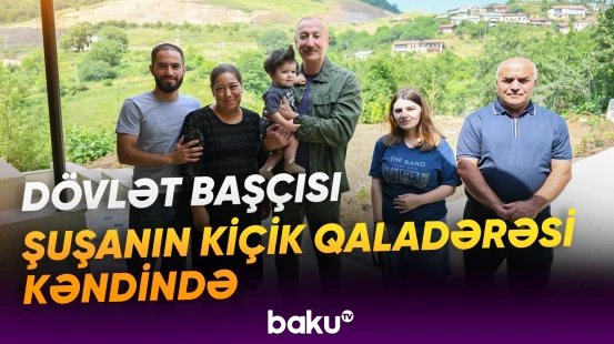 Prezident İlham Əliyev buraya qayıdan sakinlərlə görüşdü