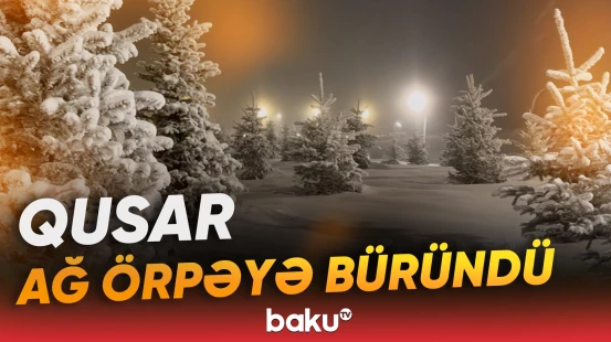 Qusara güclü qar yağdı