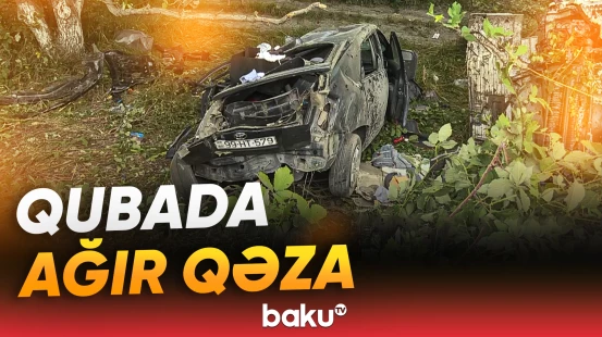 Qubada avtomobillər toqquşdu, 5 nəfər xəsarət aldı