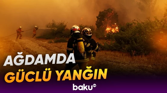Baş Qərvənd kəndində açıq ərazidə yanğın baş verib