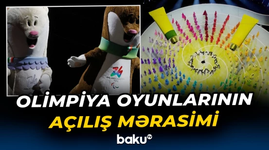 İtaliyada keçirilən Qış Olimpiya Oyunlarının açılış mərasimindən görüntülər