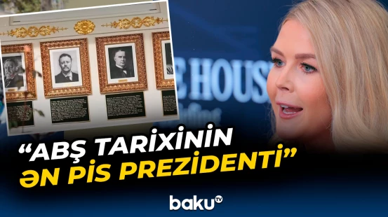 Ağ Evdə keçmiş prezidentlərlə bağlı məlumat lövhələri asılıb