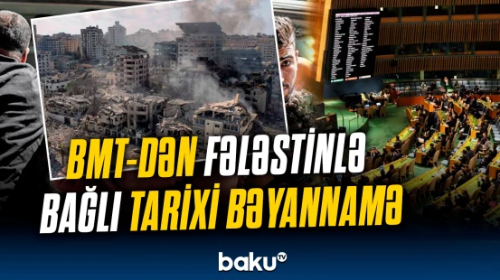 Sənəddə münaqişənin iki dövlət prinsipi üzrə həlli nəzərdə tutulur