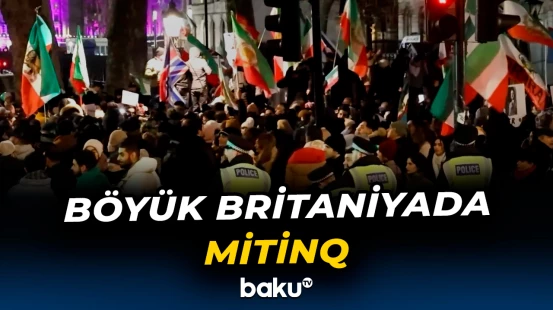 Şah tərəfdarları Londonda mitinq keçirdilər