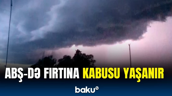 Oklahoma səmasında təhlükəli fırtına buludları müşahidə olundu