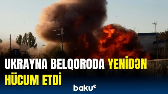 Ukraynadan Rusiya şəhərinə dron hücumu | Güclü yanğın başladı