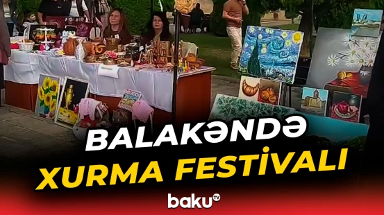 Balakəndə keçirilən xurma festivalından görüntülər