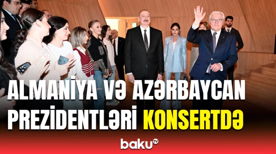 Azərbaycan və Almaniya prezidentləri Heydər Əliyev Mərkəzində təşkil olunmuş konsertdə