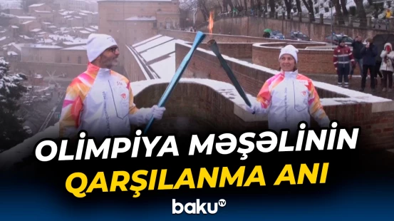 Olimpiya məşəli Marche bölgəsində qarşılandı