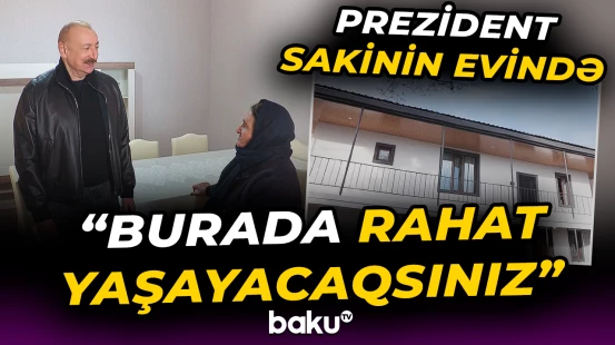 Prezident Ağdərə rayonunun Çapar kəndində sakinlərlə söhbət etdi - Baku TV
