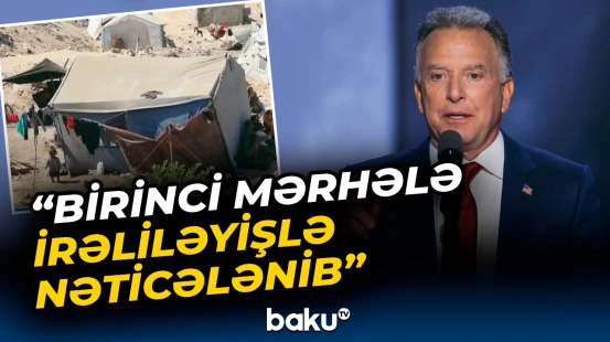 Uitkoff Qəzza zolağında atəşkəs razılaşması ilə bağlı paylaşım edib