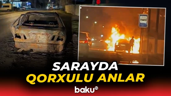 Abşeronda avtomobil alışıb yandı