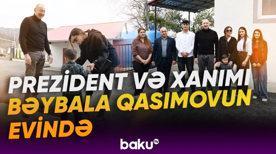 İlham Əliyev və Mehriban Əliyeva Xocavəndin Xanoba kəndində
