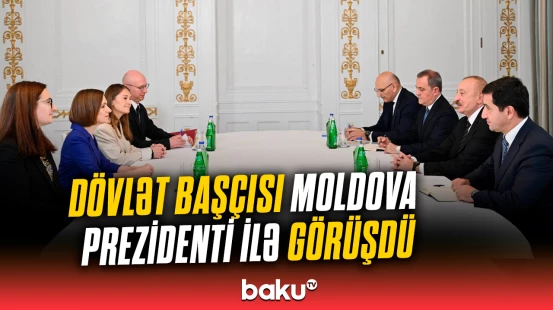 Prezident İlham Əliyevin Kopenhagendə Moldova lideri ilə görüşü