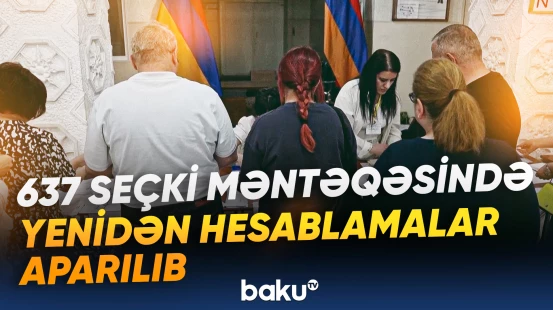 Ermənistan MSK yekun nəticələri 14 iyunda elan edəcək
