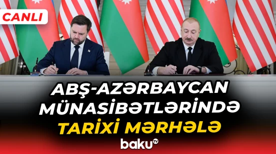 Prezident İlham Əliyev və ABŞ Vitse-prezidentinin mətbuata bəyanatlarla çıxışı - CANLI