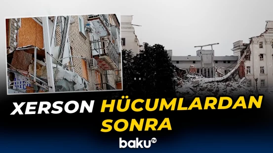 Xerson şəhəri Rusiyanın hücumuna məruz qalıb