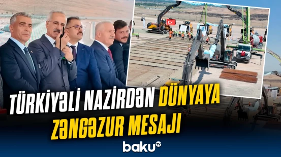 Türkiyə ilə Azərbaycanı birləşdirən dəmiryolu xəttinin təməlqoyma mərasimi keçirildi
