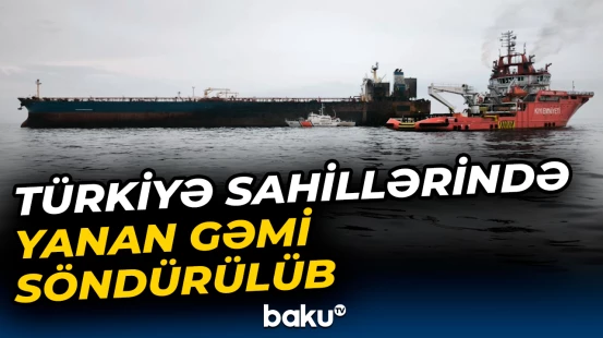 Türkiyə Nəqliyyat və İnfrastruktur Nazirliyindən yanan gəmi barədə məlumat