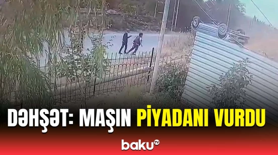 Qusardakı dəhşətli yol qəzasından anbaan görüntülər