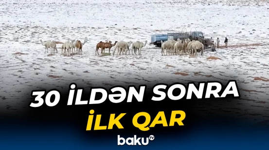 Səudiyyə Ərəbistanında qeyri-adi hava şəraiti yaşandı