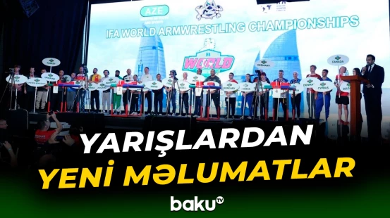 Bakıda qol güləşi üzrə çempionat yarışları davam edir