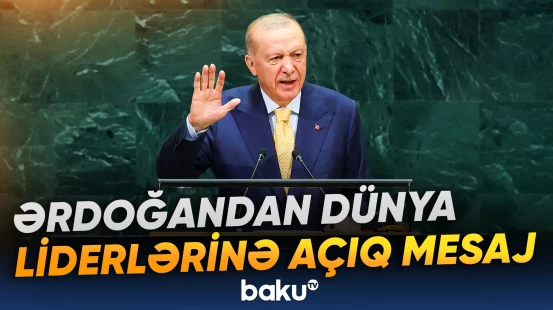 Ərdoğan BMT-ni Fələstinə qarşı haqsızlıqda qınadı
