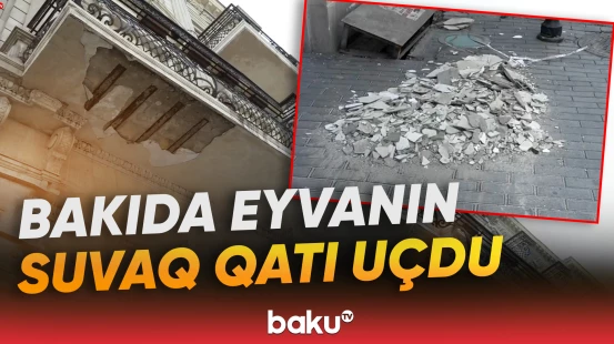 Rəşid Behbudov küçəsində təhlükəli mənzərə