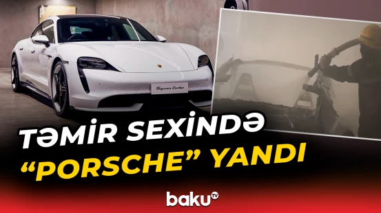 Təmir sexində baş verən yanğın FHN əməkdaşları tərəfindən söndürülüb
