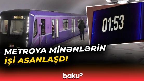Metrodan istifadə edənlərə şad xəbər