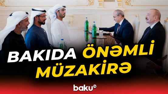 İlham Əliyev Birləşmiş Ərəb Əmirliklərinin bir sıra şirkətlərinin rəhbərlərini qəbul edib