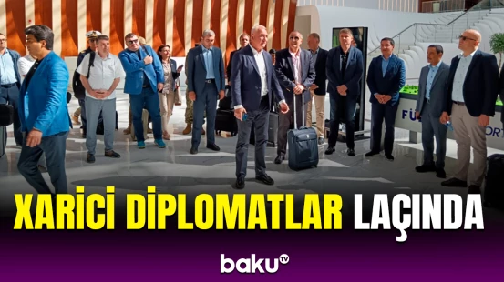Xarici diplomatların Laçın səfərindən görüntülər