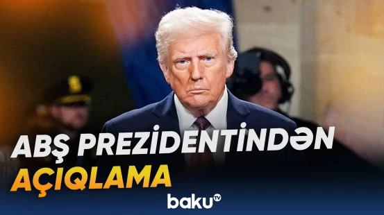 ABŞ Prezidentindən açıqlama