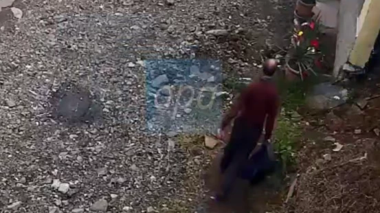 Xankəndidə erməni əsilli sakinin silahlı təxribata hazırlıq görməsinin görüntüləri