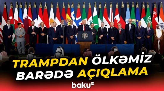 Tramp mətbuat konfransında Azərbaycandan danışdı