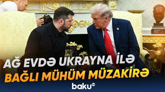 ABŞ və Ukrayna prezidentləri əsas məsələləri müzakirə ediblər