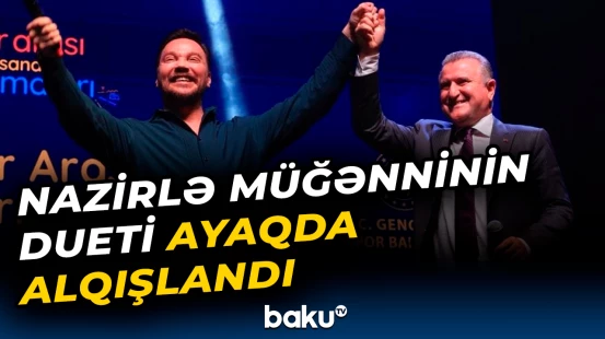 Türkiyə gənclər və idman naziri məşhur müğənni Sinan Akçılla duet oxudu