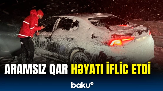 Güclü qar sakinlərin başına oyun açdı | Türkiyədən görüntülər