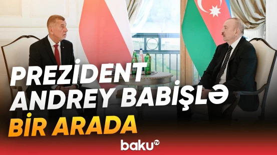 İlham Əliyevin Çexiyanın Baş naziri ilə təkbətək görüşü