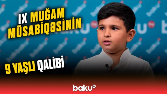10 yaşlı xanəndə qalibiyyət sevincini bizimlə bölüşdü
