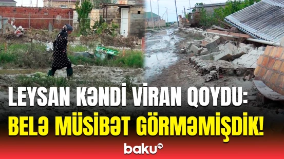 Bataqlığa dönən kəndin sakinləri yaşadıqları dəhşəti danışdı | Burada necə yaşayaq?!