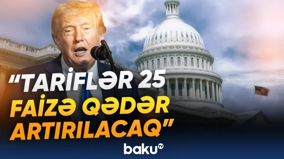 Donald Tramp rüsumlarla bağlı anons verdi