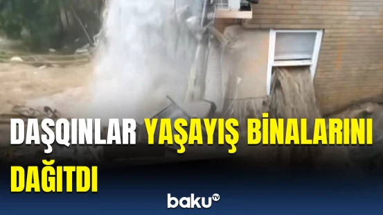 Virciniyada dəhşətli daşqınlar həyatı alt-üst etdi