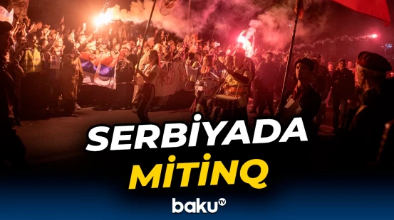 10 min hökumət tərəfdarının birlik mitinqi