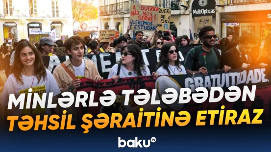 Portuqaliyada kütləvi etiraz aksiyası keçirildi