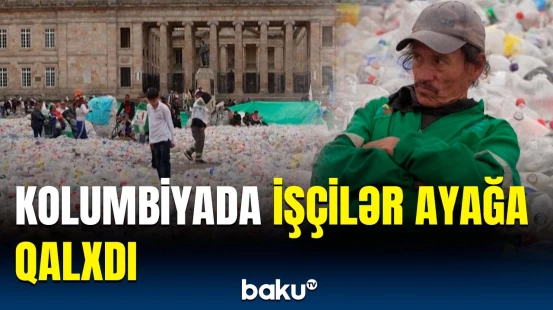 Təkrar emal işçilərinin etiraz aksiyası | Kolumbiya