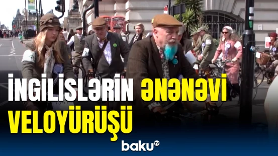 Londonda ənənəvi “Tweed Run” veloyürüşü