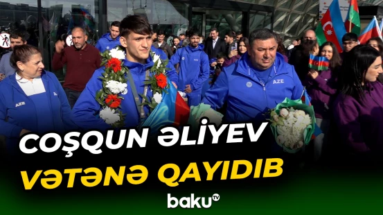 Yay Deflimpiya Oyunlarında gümüş medal qazanan idmançımız Vətənə qayıdıb