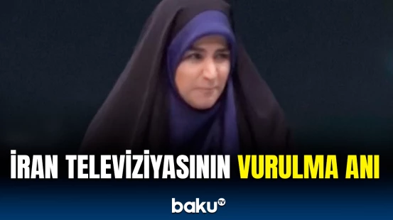 İran televiziyasına canlı efir zamanı hücum | Dəhşətə gətirən görüntülər